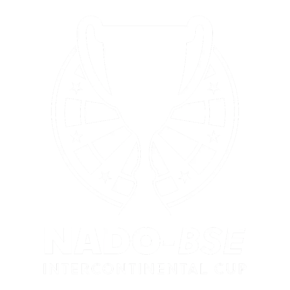 White Trophy Logo with "NADO-BSE Intercontinental Cup" text